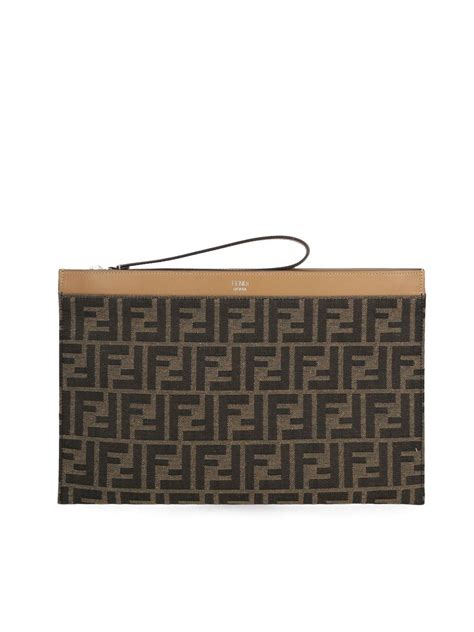 pochette classica fendi|fendi medium flat pouch.